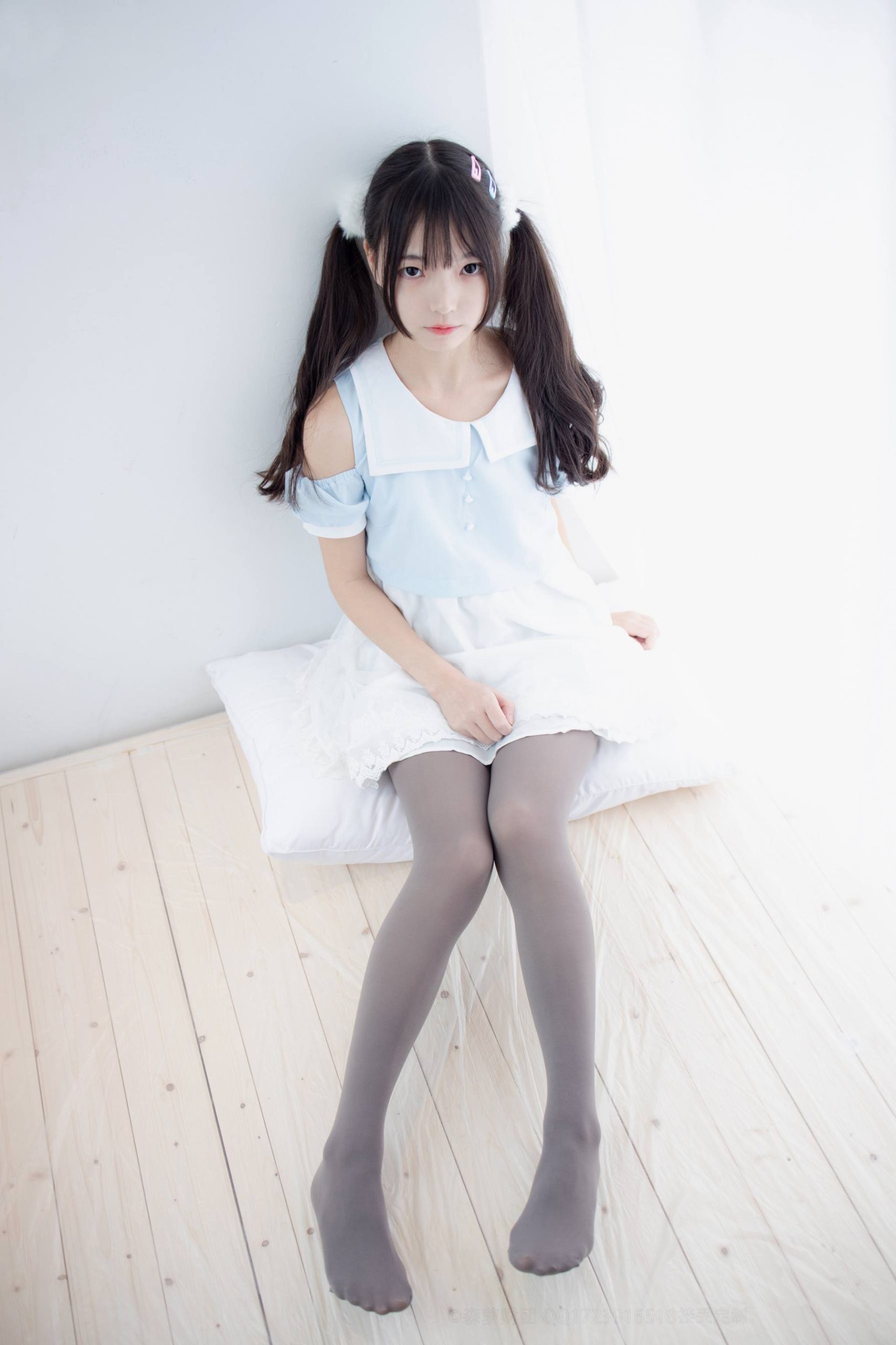 图片[2]-超级甜美的灰丝小姑娘【86P】20005-开心图库