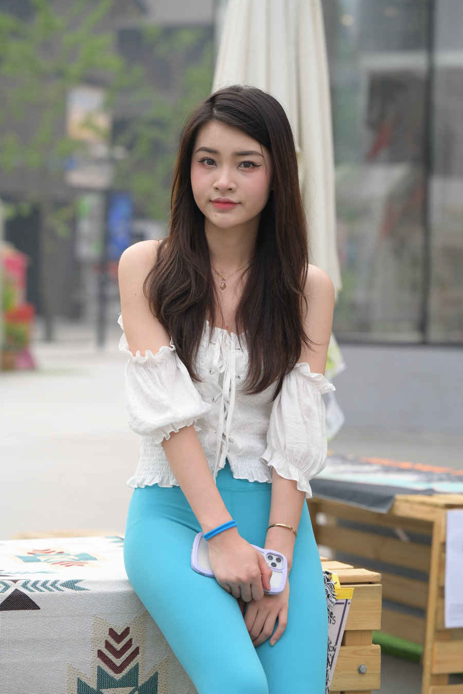 图片[2]-蓝色瑜伽裤漂亮女孩 J3299 769P-12.9GB-开心图库