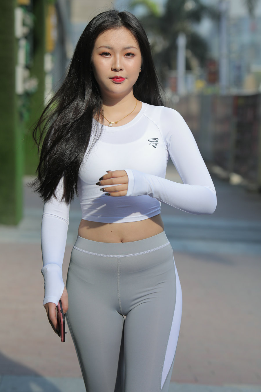 图片[1]-灰色瑜伽裤女孩 J0907 468P2V-6.31GB-开心图库