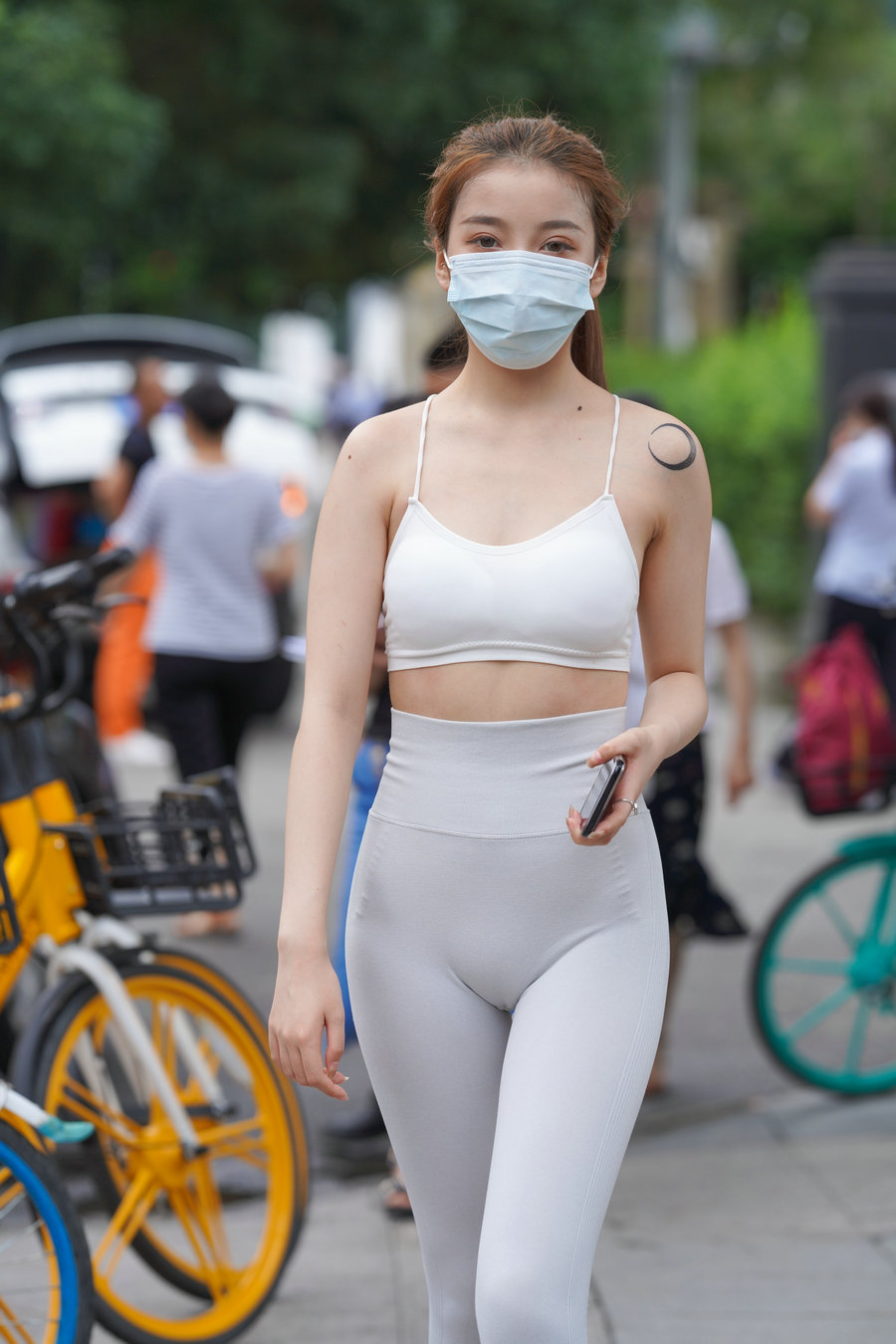 图片[2]-灰色瑜伽裤女孩 J1323 723P4V-17.9GB-开心图库