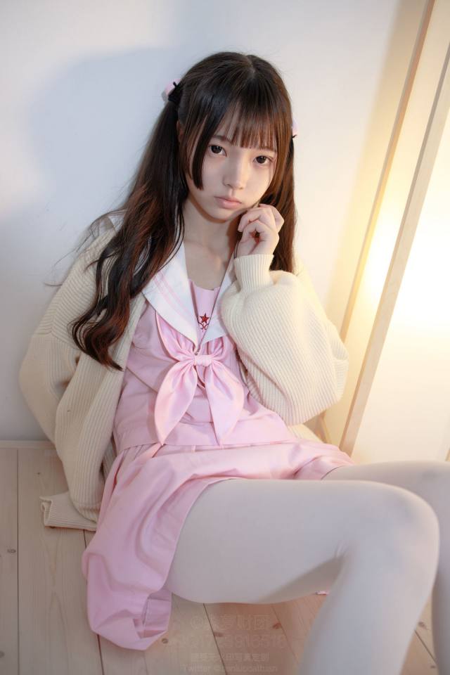 图片[3]-好像有什么心事的白丝双马尾女孩【59P】20022-开心图库