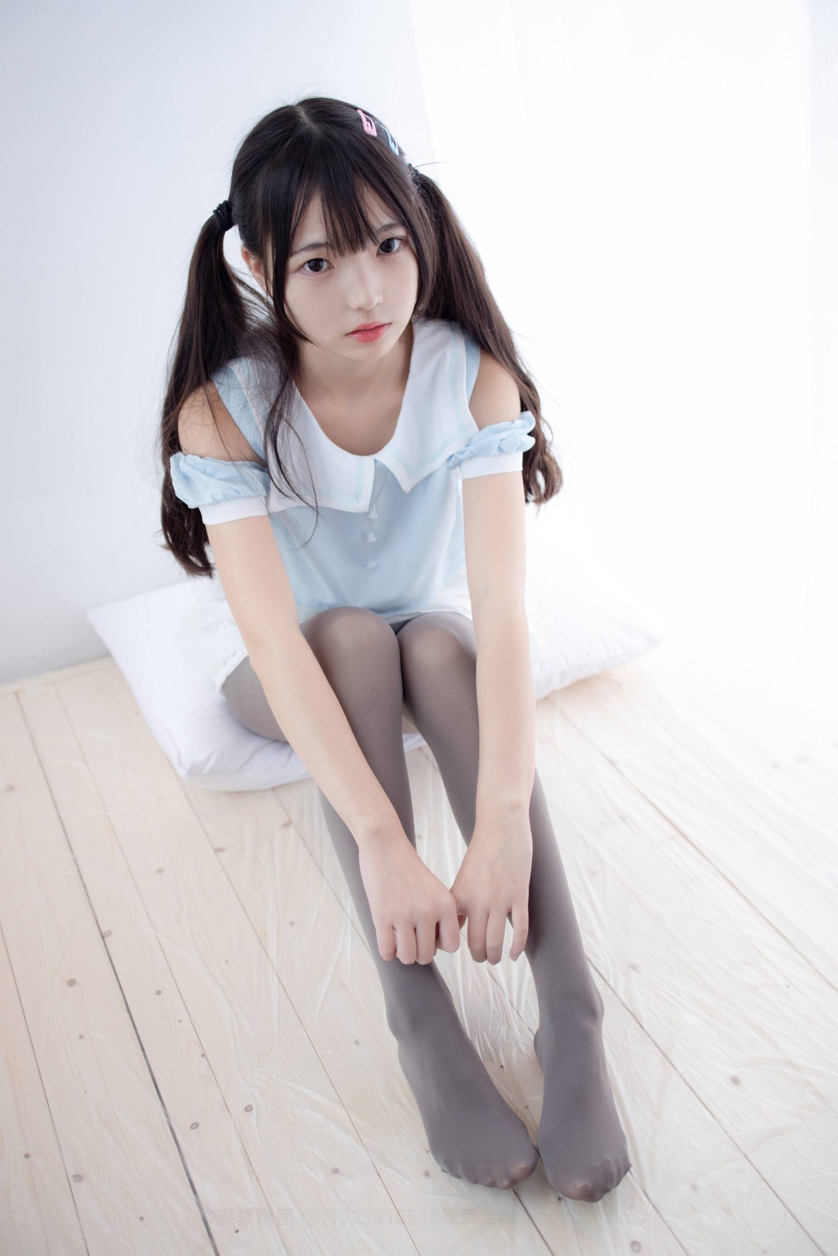 图片[3]-超级甜美的灰丝小姑娘【86P】20005-开心图库