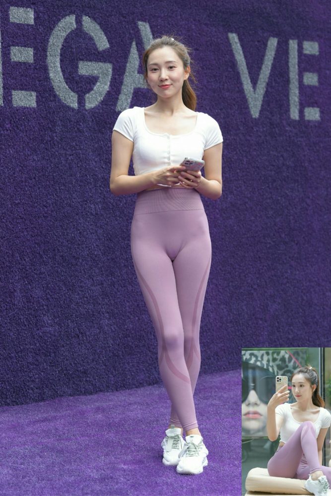 图片[4]-香芋色瑜伽裤高马尾漂亮女孩J2206 545P1V-19.1GB-开心图库