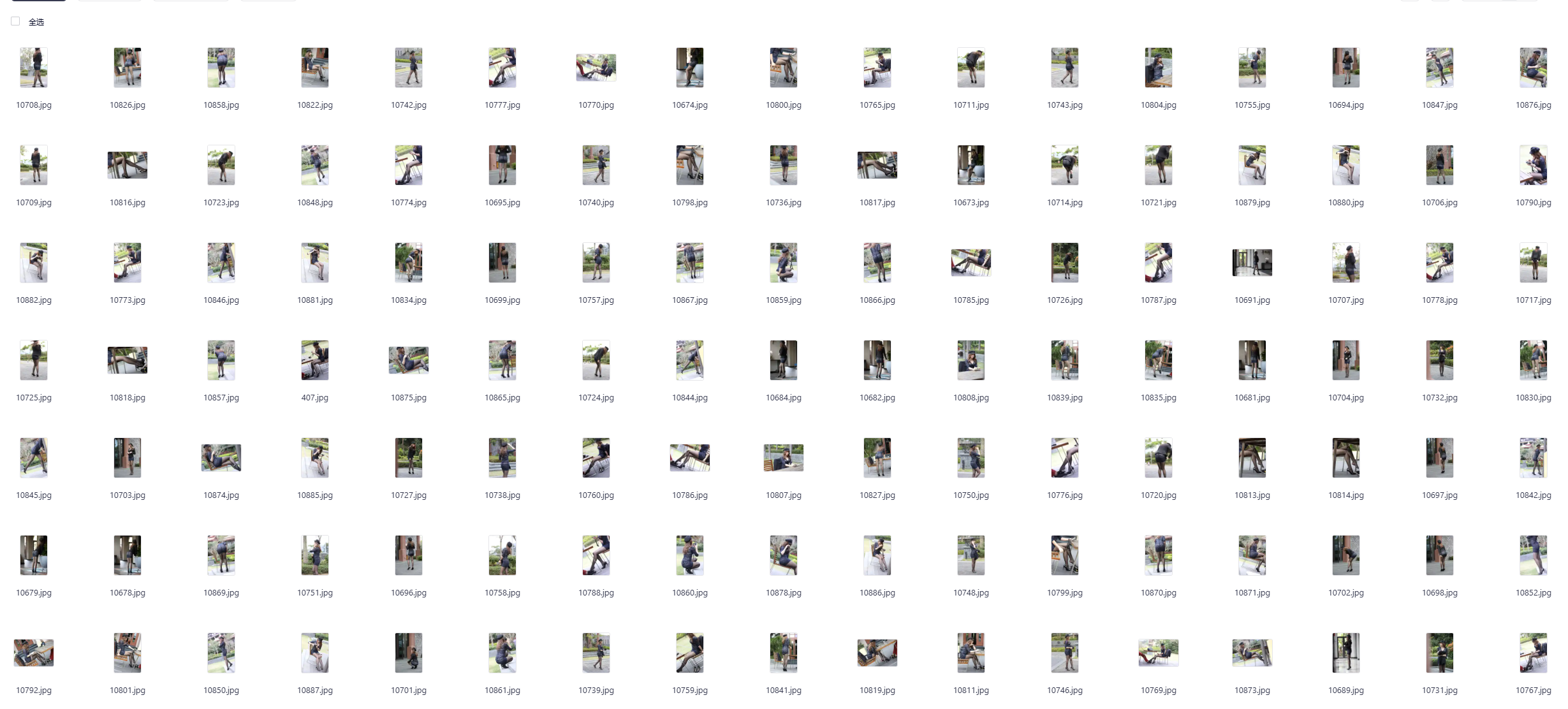 图片[2]-深蓝半透明碎花裙的女孩-开心图库